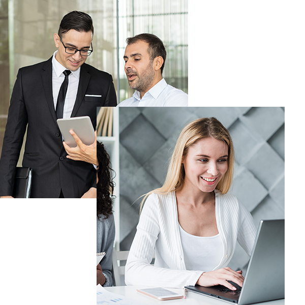 Profesionales colaborando en una estrategia cloud