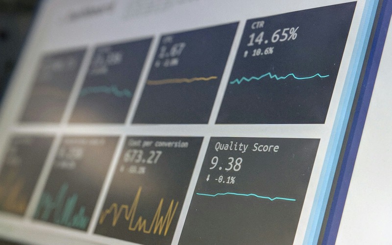 Panel de indicadores utilizado para observar el desempeño de una operación